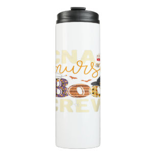 Scary Nurse Halloween Ghost Spider Nurse Boo Crew Thermal Tumbler