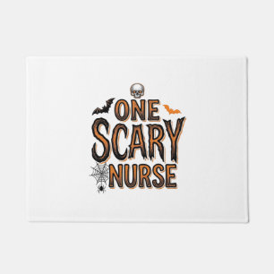 Scary Nurse Halloween Vintage Engraving Shirt Desi Doormat