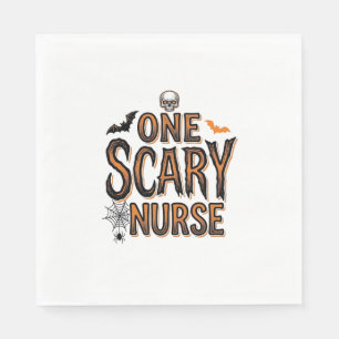 Scary Nurse Halloween Vintage Engraving Shirt Desi Napkin
