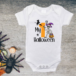 Scary Outfit Gift Cute Costume My 1st Halloween Baby Bodysuit