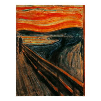 Scary Painting Funny Halloween Selfie Background Poster