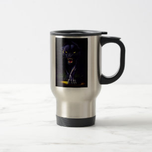 scary panther, PantheretteBasketball Travel Mug