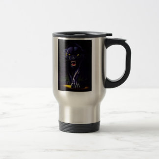 scary panther, PantheretteBasketball Travel Mug