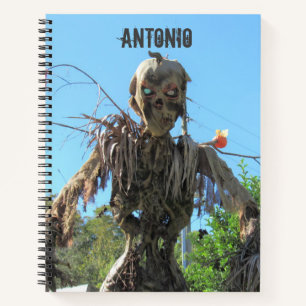 Scary Personalized Zombie Notebook