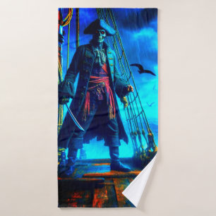 Scary Pirate Bath Towel