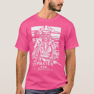 Scary Pirate Skeleton  T-Shirt