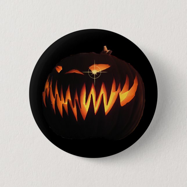 Scary Pumpkin Button (Front)