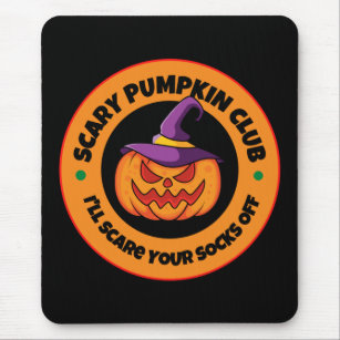 Scary pumpkin club   mouse mat