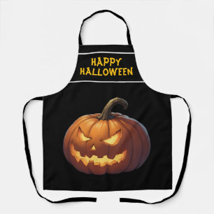 Scary Pumpkin Face Apron
