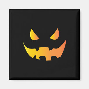Scary Pumpkin Face For Halloween Magnet