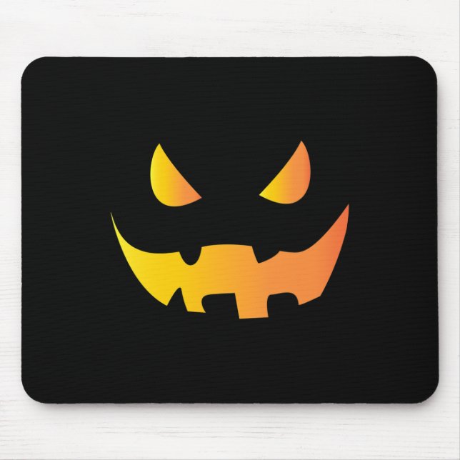 Scary Pumpkin Face For Halloween  Mouse Mat (Front)