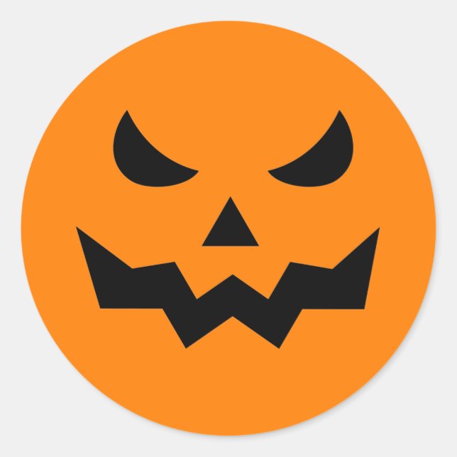 Scary Pumpkin Face / Stickers (Front)