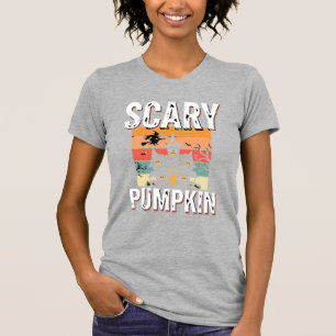 Scary Pumpkin Haunted House Halloween Design_1 T-Shirt