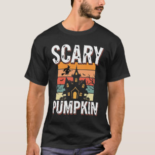 Scary Pumpkin Haunted House Halloween Design_1 T-Shirt