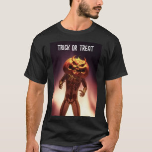 Scary pumpkin head. Trick or treat T-Shirt