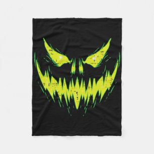Scary Pumpkin Jack O Lantern Face Halloween Men Bo Fleece Blanket