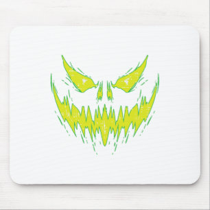 Scary Pumpkin Jack O Lantern Face Halloween Men Bo Mouse Mat