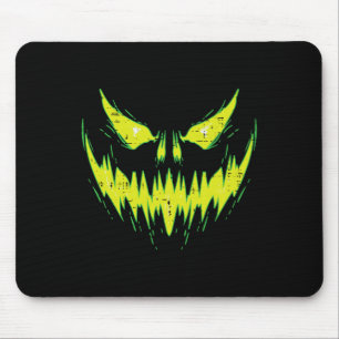 Scary Pumpkin Jack O Lantern Face Halloween Men Bo Mouse Mat