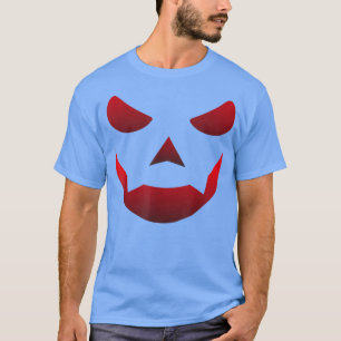 Scary Pumpkin Mask for Halloween Giant and Fun Fac T-Shirt