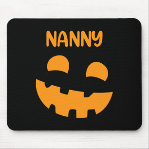 Scary Pumpkin Nanny Aunt Matching Family Halloween Mouse Mat