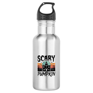 Scary Pumpkin Vintage Haunted House Halloween Desi 532 Ml Water Bottle
