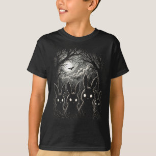 Scary Rabbit Eyes Forest Creepy Halloween Costume T-Shirt