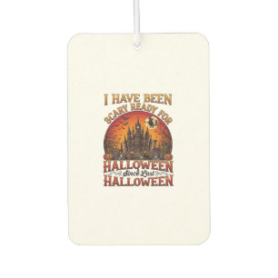 Scary Ready Halloween Haunted Castle Witch Pumpkin Car Air Freshener