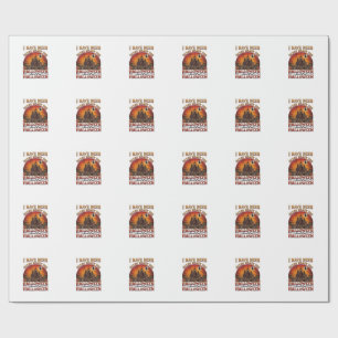 Scary Ready Halloween Haunted Castle Witch Pumpkin Wrapping Paper