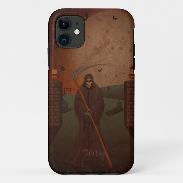 Scary Reaper  Walking Dead Case-Mate iPhone Case (Back)