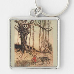 Scary Red Riding Hood Key Ring