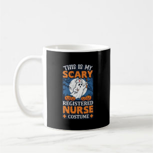 Scary Registered Nurse Costume Ghost Pumpkins Hall Coffee Mug