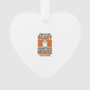 Scary Registered Nurse Costume Halloween Design_1 Ornament