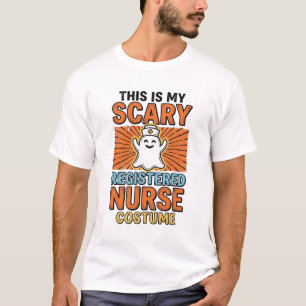 Scary Registered Nurse Costume Halloween Design_1 T-Shirt