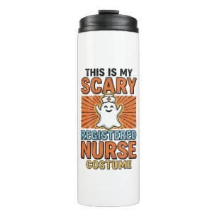 Scary Registered Nurse Costume Halloween Design_1 Thermal Tumbler