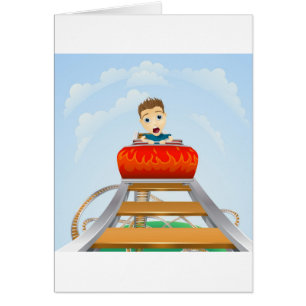 Scary ride on rollercoaster