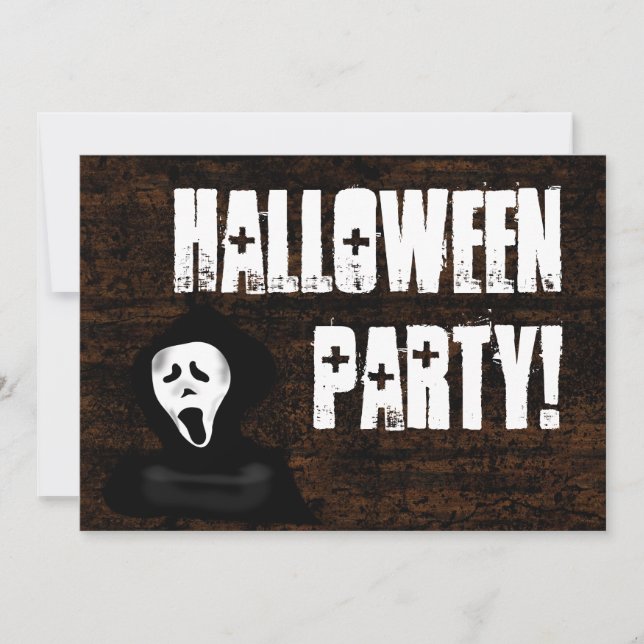 Scary Scream Halloween Party Invitation (Front)