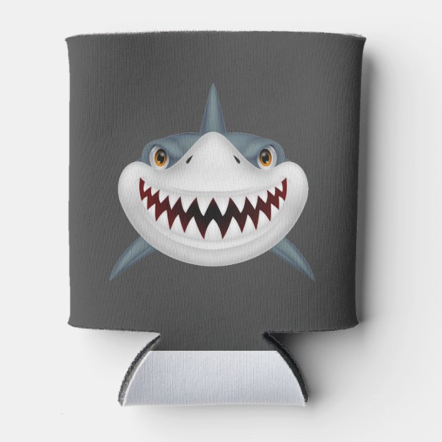 Scary Shark Can Cooler (Front)