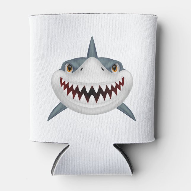 Scary Shark Can Cooler (Front)