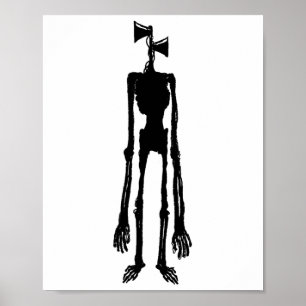 Scary Siren Meme Gamer Kids Boys Girls Xmas Gifts  Poster