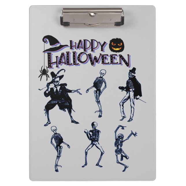 Scary Skeletons Party Clipboard (Front)