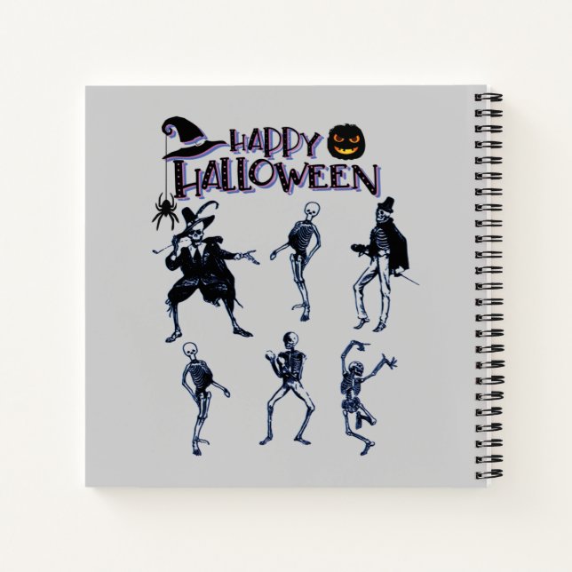 Scary Skeletons Party Notebook (Back)