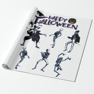 Scary Skeletons Party Wrapping Paper