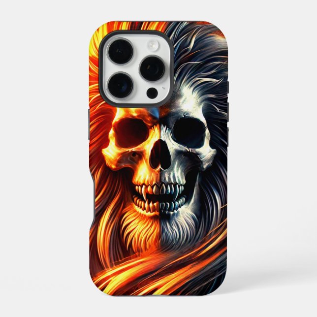 Scary Skull Design Phone Case (Back)
