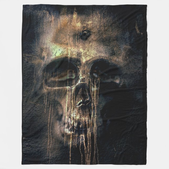 SCARY SKULL FLEECE BLANKET (Front)
