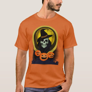 Scary Skull Halloween T-Shirt