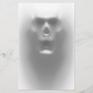scary skull stationery
