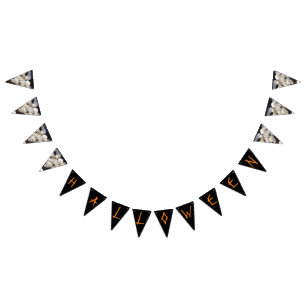 Scary Skulls with popping eyeballs  Bunting