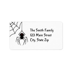 Scary Spider Address Labels