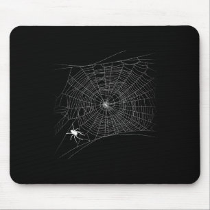Scary Spider Web - Black Widow Halloween  Mouse Mat