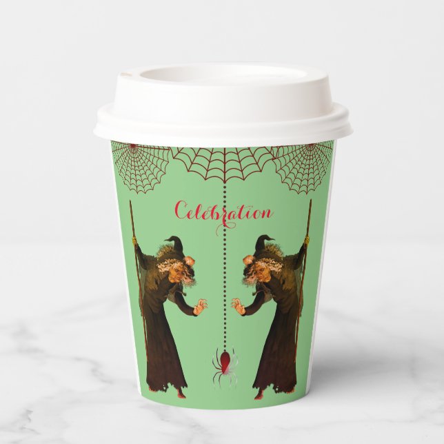 Scary Spiders Paper Cups (Back)